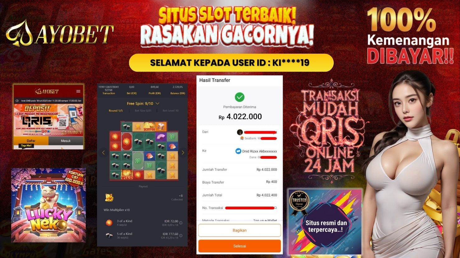 AYOBET JACKPOT SLOT LUCKY NEKO